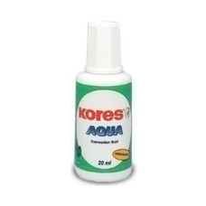 Коригуюча рідина Kores Aqua 69101, 20мл, з пензликом, водна основа