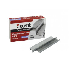Скобы N24/6 Axent 4312, 1000шт