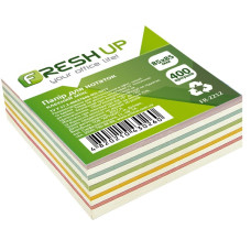 Блок паперу для нотаток 85х85мм 400арк , Fresh Up FR-2212 , мікс клеєний